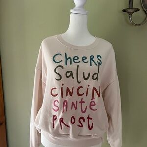 Anthropologie- Maeve- FUN, Multicolor Graphic Women's Sweater